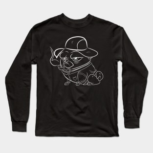 dog smoking Long Sleeve T-Shirt